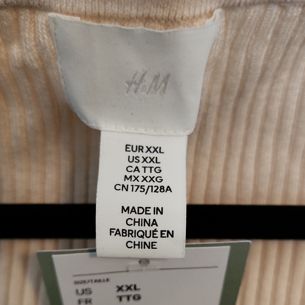 H&M Cream Ribbed Knit Sweater - Picture 4 of 7
